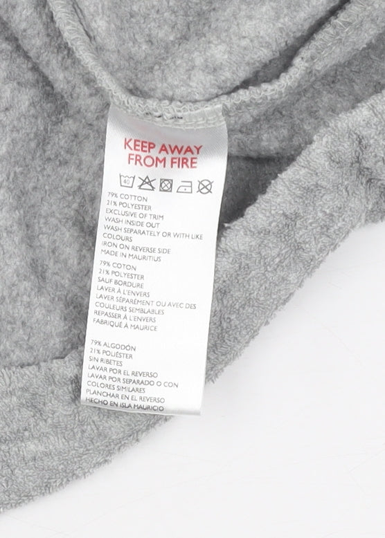 Urban Unisex Grey Fleece Sweatshirt M Zip Casual