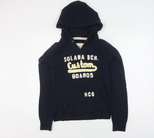 Hollister Women's Navy Pullover Hoodie M - Casual Style