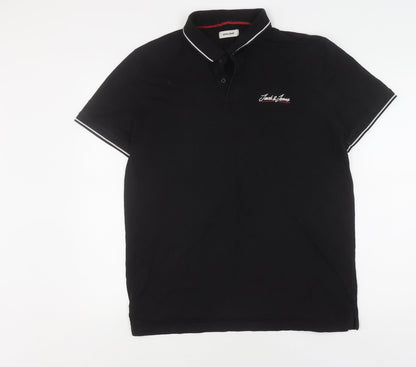 Jack & Jones Men's Black XL Polo Shirt