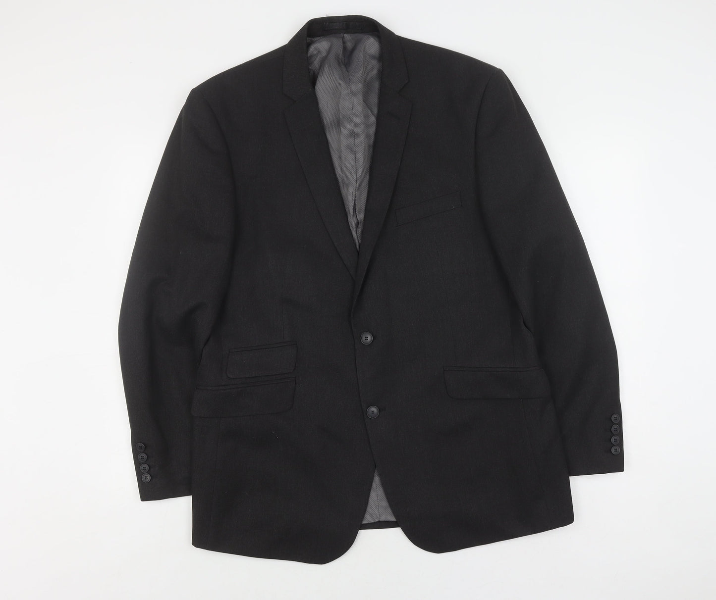 Mens UK Size 44 Burton Regular Black Suit Jacket