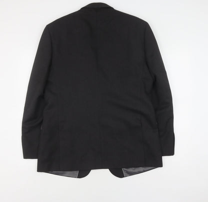 Mens UK Size 44 Burton Regular Black Suit Jacket