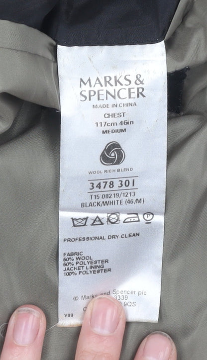Mens UK Size 46 Marks and Spencer Regular Grey Suit Jacket