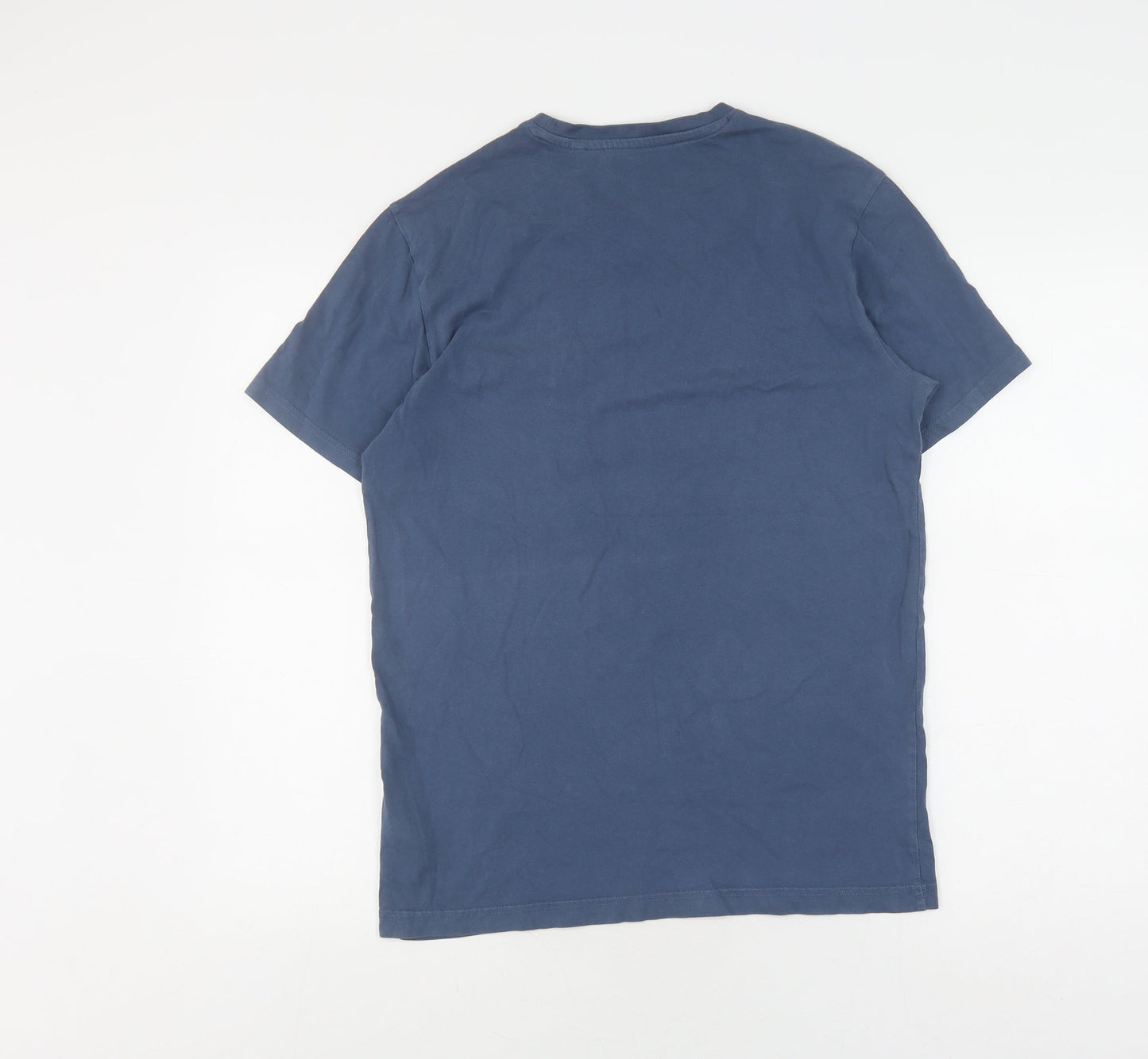 Penguin Men's Blue Crew Neck T-Shirt - Size M