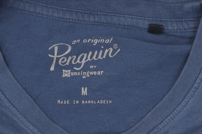 Penguin Men's Blue Crew Neck T-Shirt - Size M