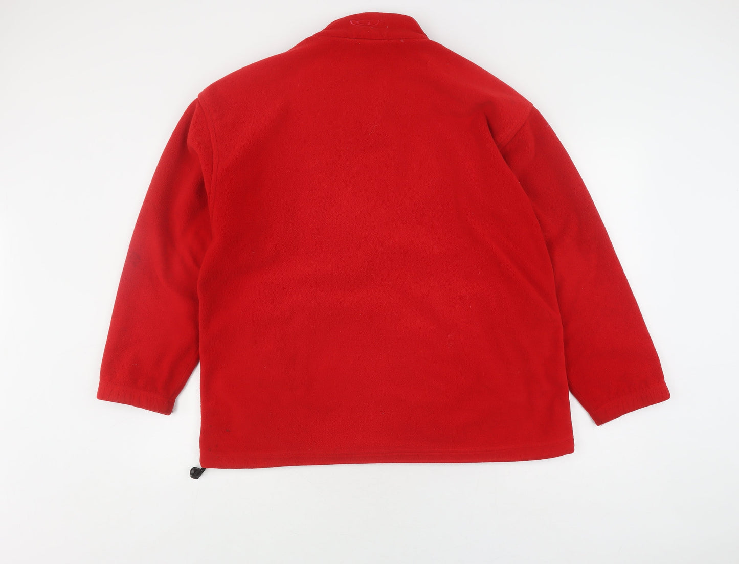 Geeb Women's Red Fleece Jacket Size 14 Casual Wear