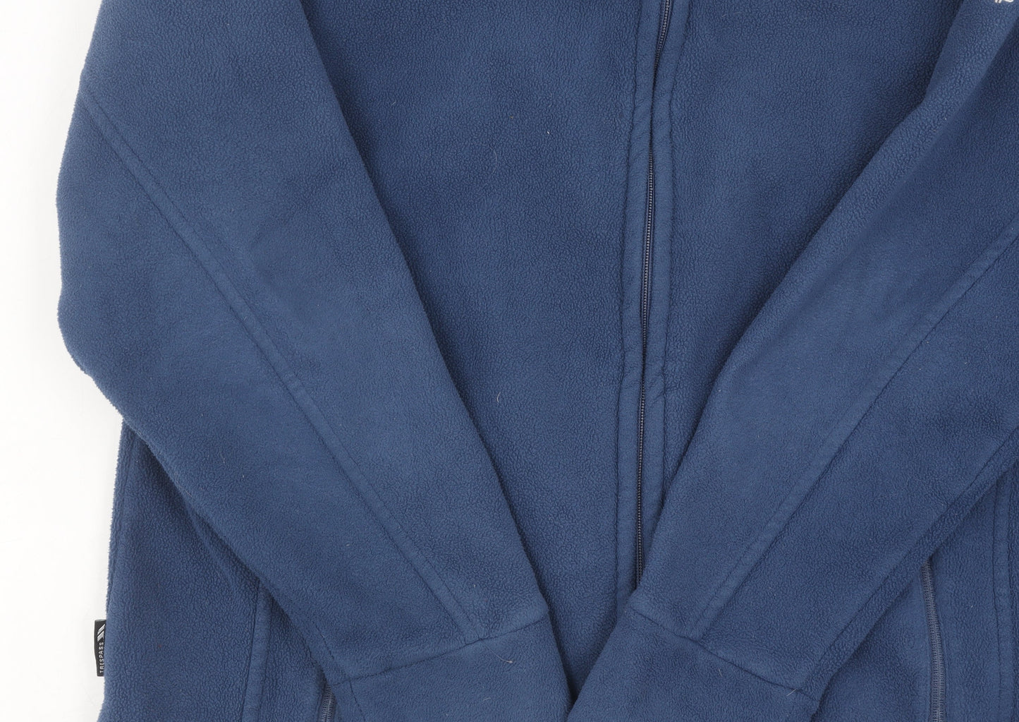 Mens UK Size M Trespass Blue Full Zip Sweatshirt