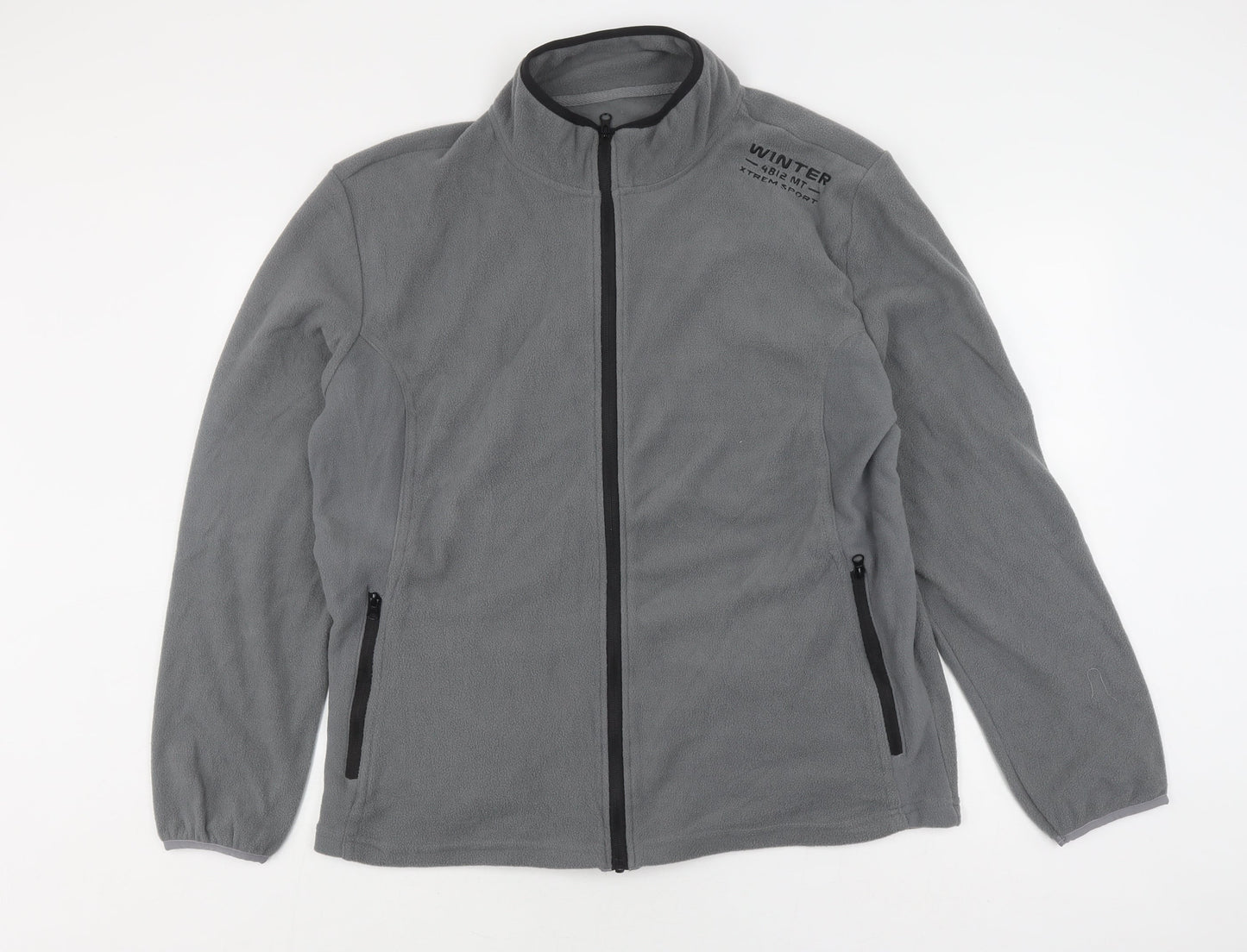 Atlas For Men Grey XL Fleece Jacket - Outdoor Winter Essential