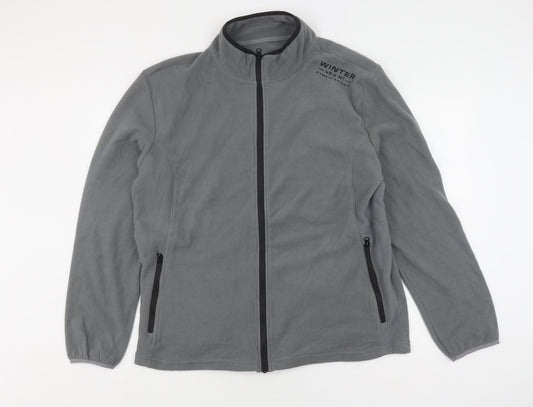 Atlas For Men Grey XL Fleece Jacket - Outdoor Winter Essential