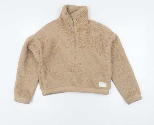 Hollister Women's Beige Pullover Hoodie XS