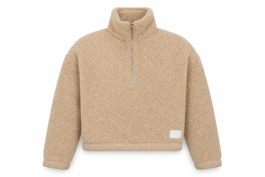 Womens UK Size XS Hollister Beige Pullover Hoodie