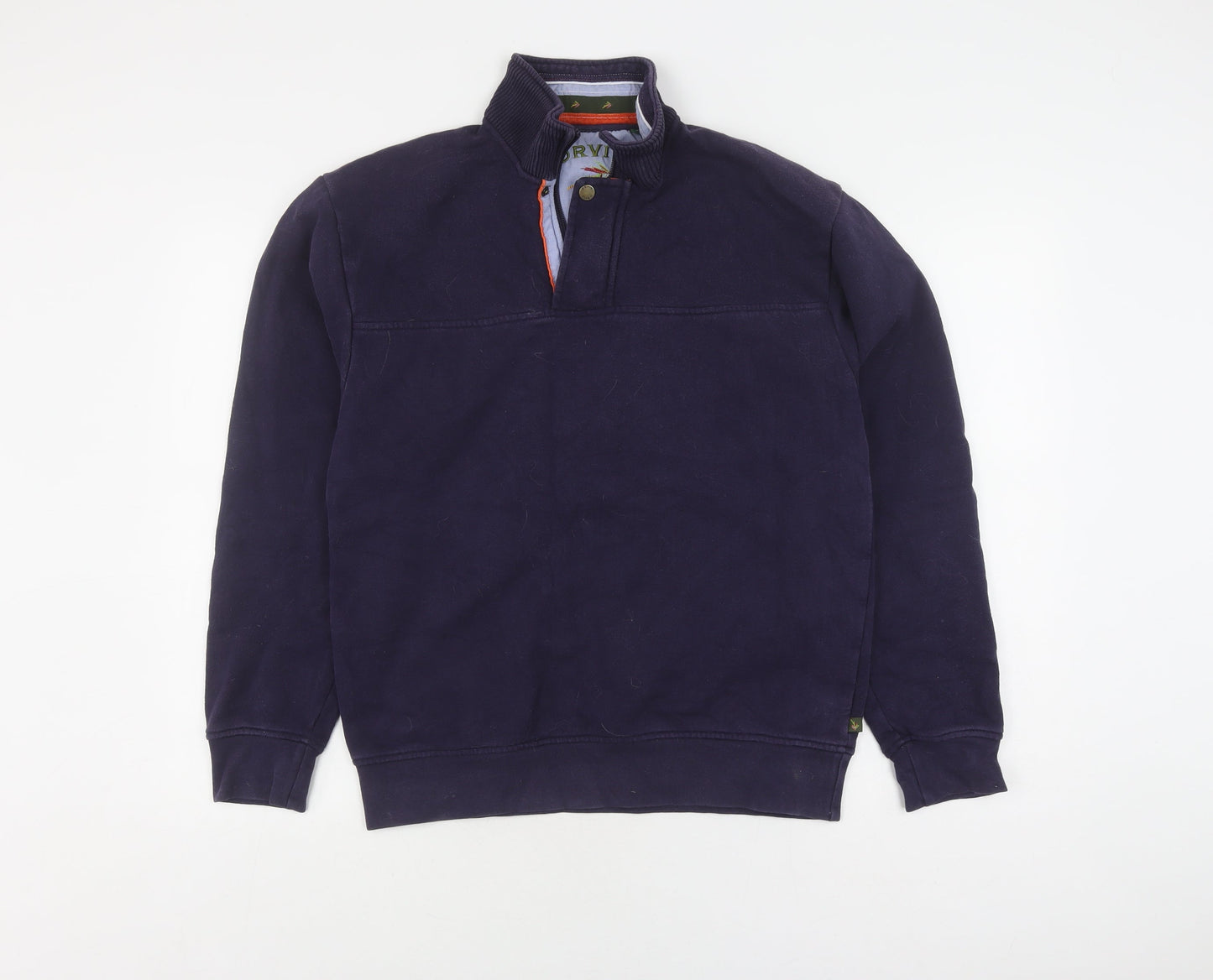 Mens UK Size S Orvis Blue Pullover Sweatshirt