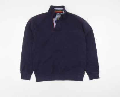 Mens UK Size S Orvis Blue Pullover Sweatshirt