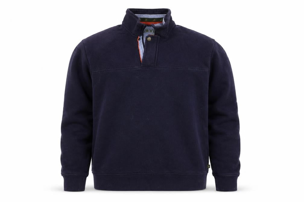 Mens UK Size S Orvis Blue Pullover Sweatshirt