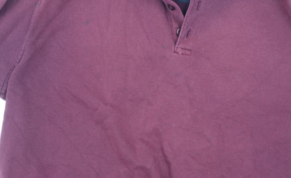 EWM Pure Classics Men's XL Purple Long Sleeve Polo