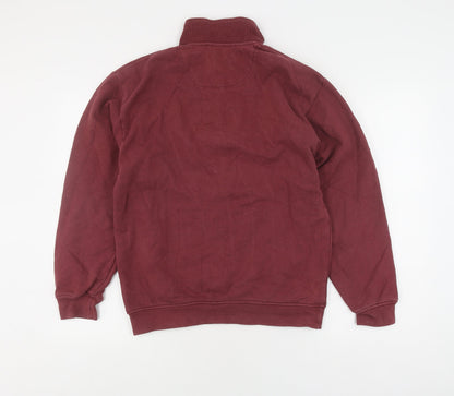 Mens UK Size S Orvis Red Pullover Sweatshirt