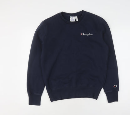 Unisex Adults UK Size S Champion Blue Pullover Sweatshirt