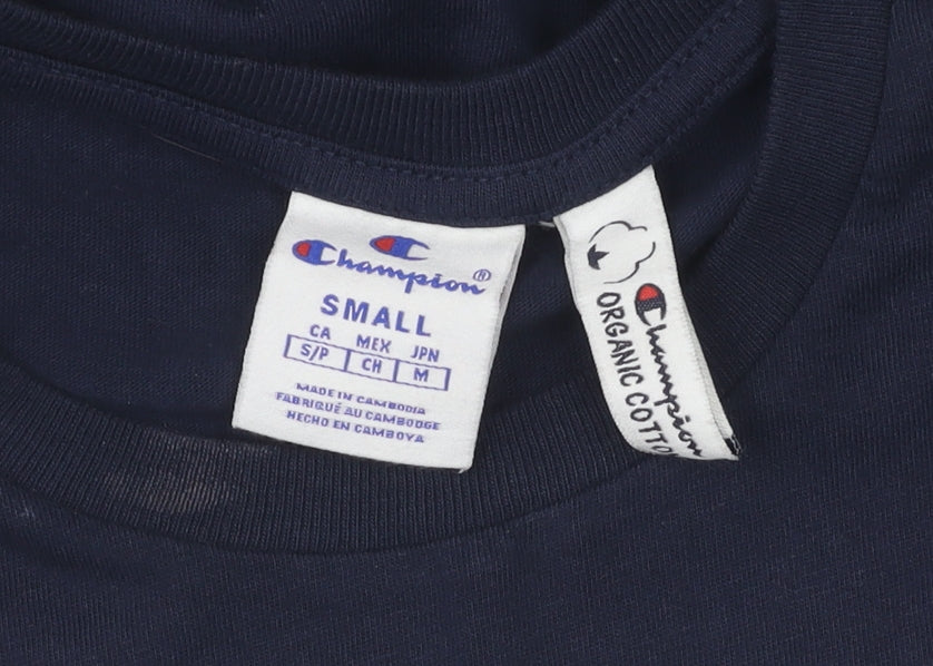 Mens UK Size S Champion Blue  T-Shirt