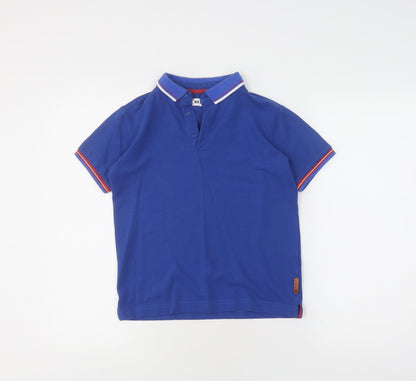 Ben Sherman Boys Blue Polo Shirt, Size 11 Years, Regular Fit