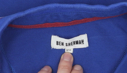 Ben Sherman Boys Blue Polo Shirt, Size 11 Years, Regular Fit