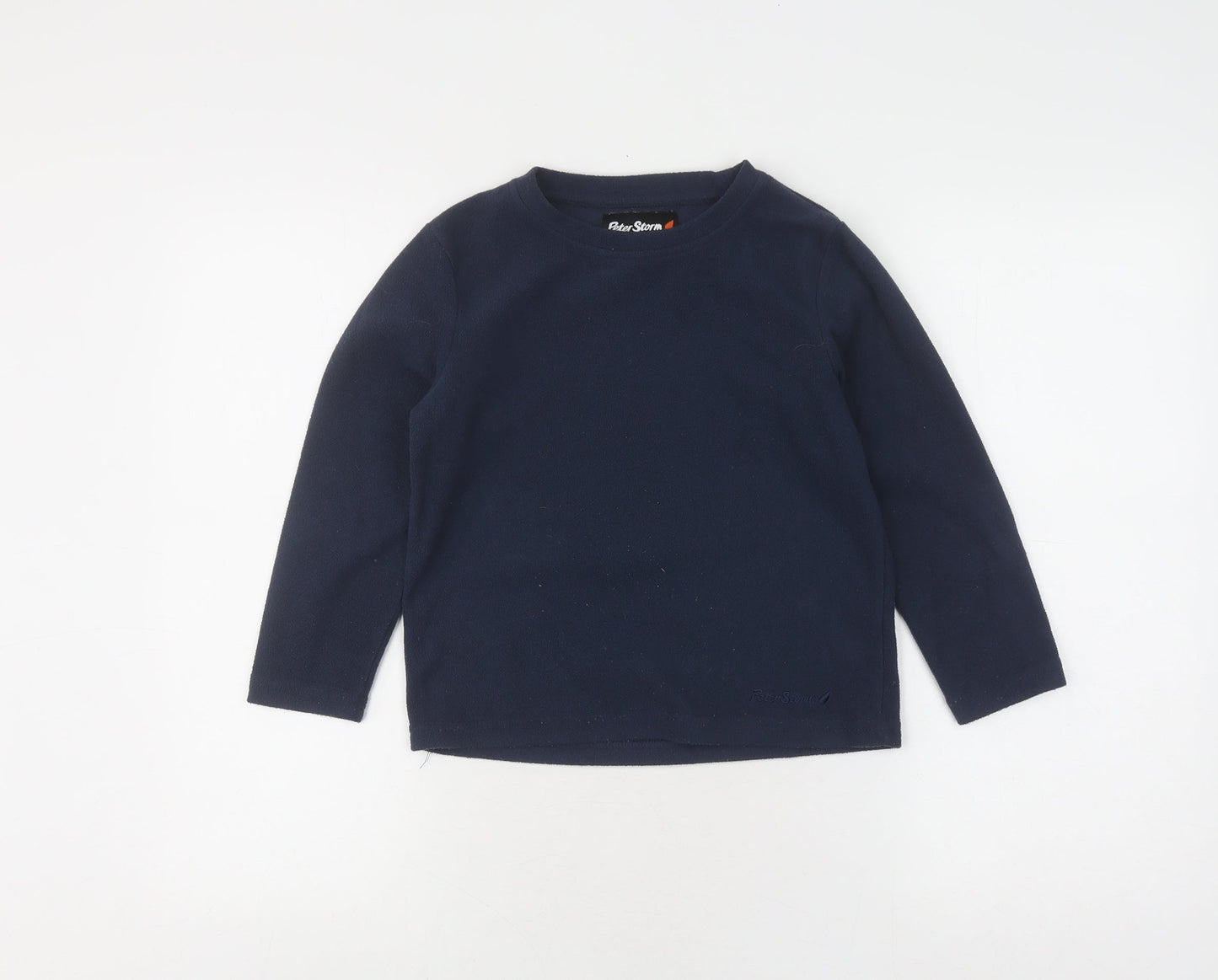 Peter Storm Boys Blue Fleece Pullover Sweatshirt, Size 5-6 Years