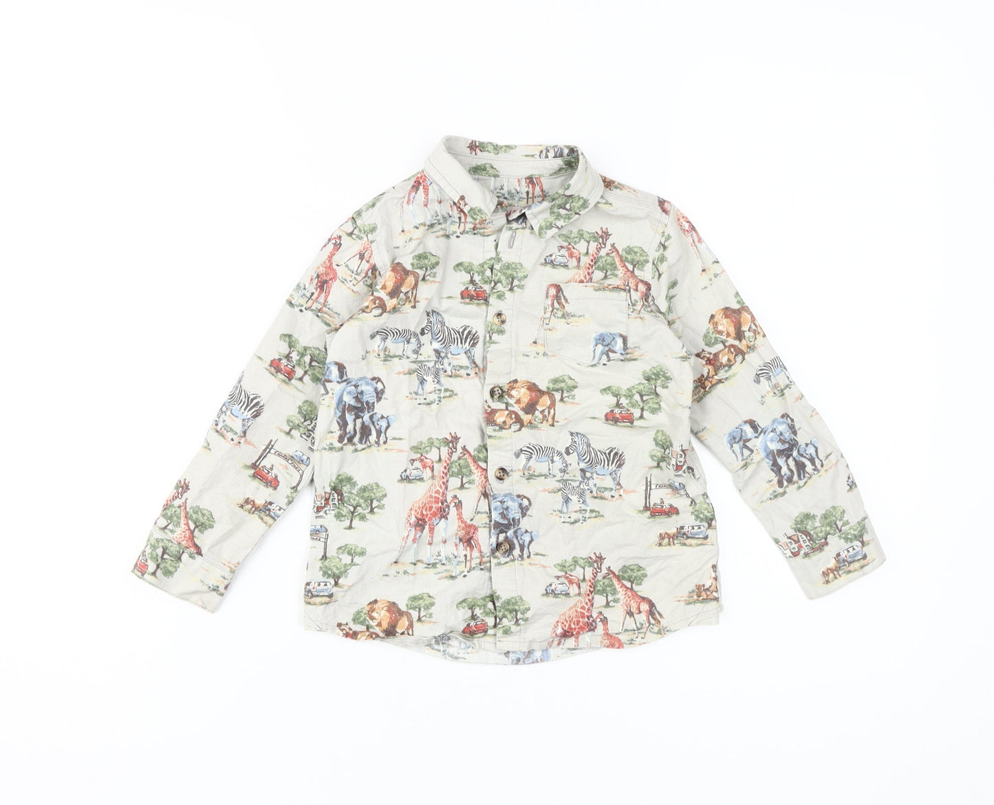 Cath Kids Boys Multicoloured Animal Print Shirt 3-4 Years