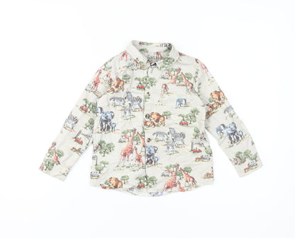 Cath Kids Boys Multicoloured Animal Print Shirt 3-4 Years