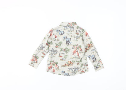 Cath Kids Boys Multicoloured Animal Print Shirt 3-4 Years