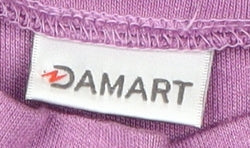 Womens UK Size XL Damart Purple Basic T-Shirt