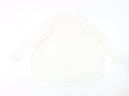 V by Very Women's White Cotton Button-Up Shirt Size 20