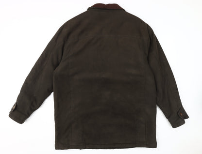 Mens UK Size L BHS Brown Overcoat