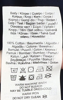 Jack & Jones Men's Blue Polo Shirt M Short Sleeve Casual