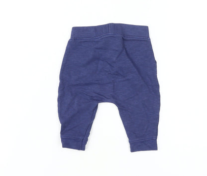Baby Boden Blue Unisex Baby Trousers 0-3M Elastic Waist