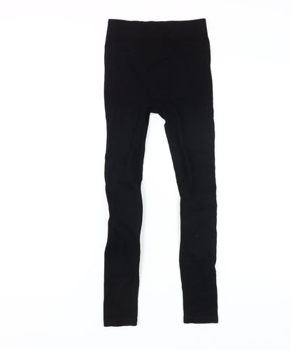 Womens UK Size XS Zara  Ankle Black Leggings