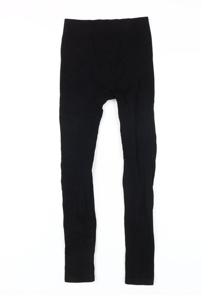 Womens UK Size XS Zara  Ankle Black Leggings