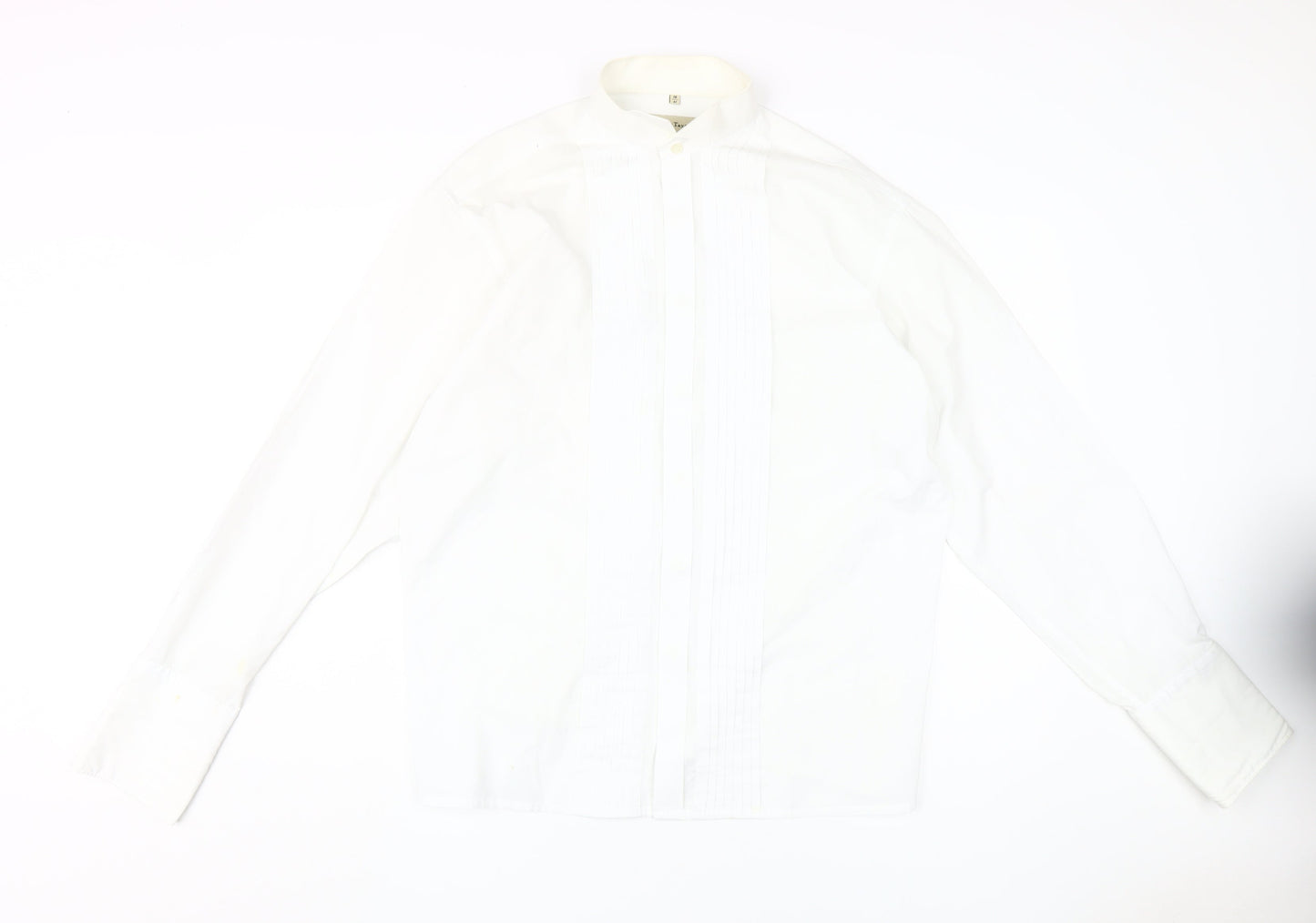 Scott Taylor Men's White Dress Shirt, Size 16/41, Classic Fit