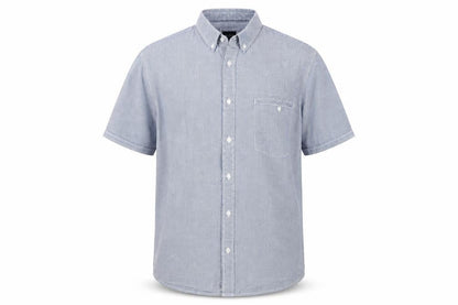 James Pringle Men's Blue Cotton Button-Up Shirt L