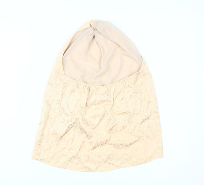 River Island Women's Beige Halter Camisole Blouse Size 10