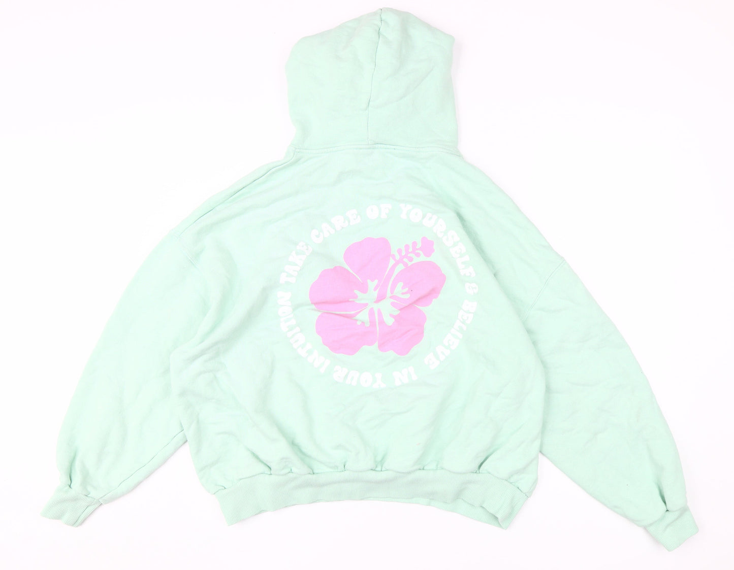 Pacific Republic Teens Green Pullover Hoodie M