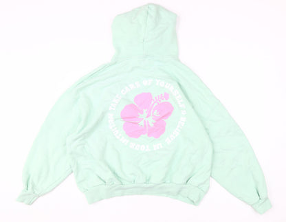 Pacific Republic Teens Green Pullover Hoodie M