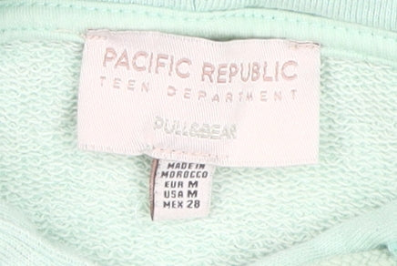Pacific Republic Teens Green Pullover Hoodie M