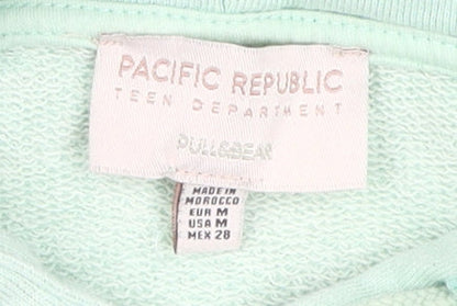 Pacific Republic Teens Green Pullover Hoodie M