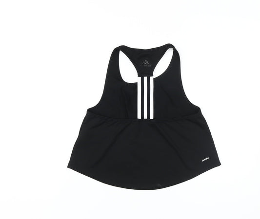 Adidas Women's Black Tank Top, Size S, Racerback, Gym Wear