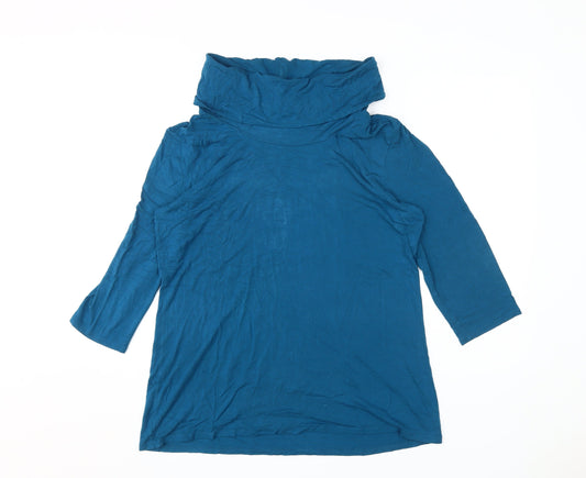 Womens UK Size L Damart Blue Basic Blouse