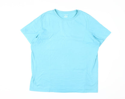 Womens UK Size 16 Lands' End Blue Basic T-Shirt