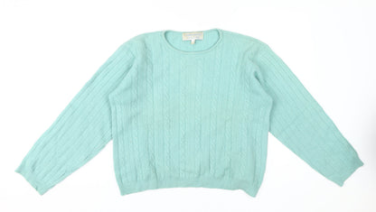 Womens UK Size L Compliments Green Pullover Jumper