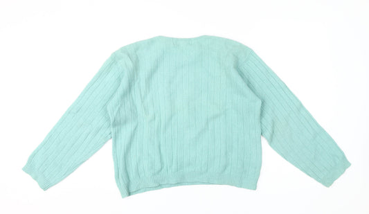 Womens UK Size L Compliments Green Pullover Jumper