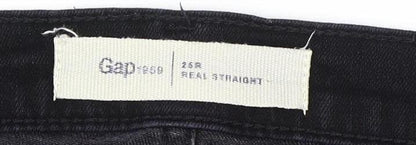 Gap Women's Black Straight Jeans - Size 2, Classic Fit