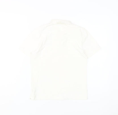 Hugo Boss Boys White Polo Shirt XS Short Sleeve Logo