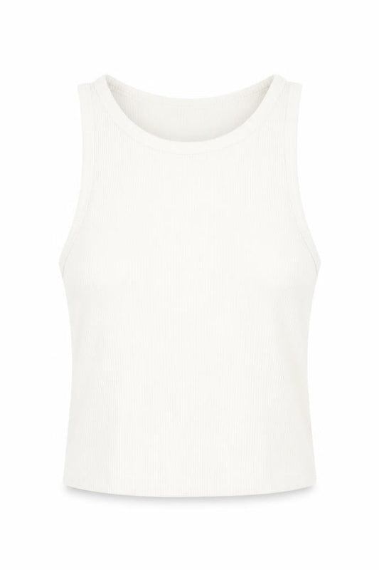 Womens UK Size L Stradivarius White Basic Tank