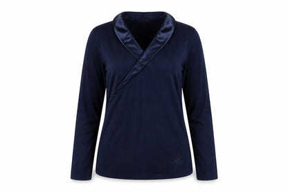 Temperley London Women's Blue Blouse, Size M, Long Sleeve